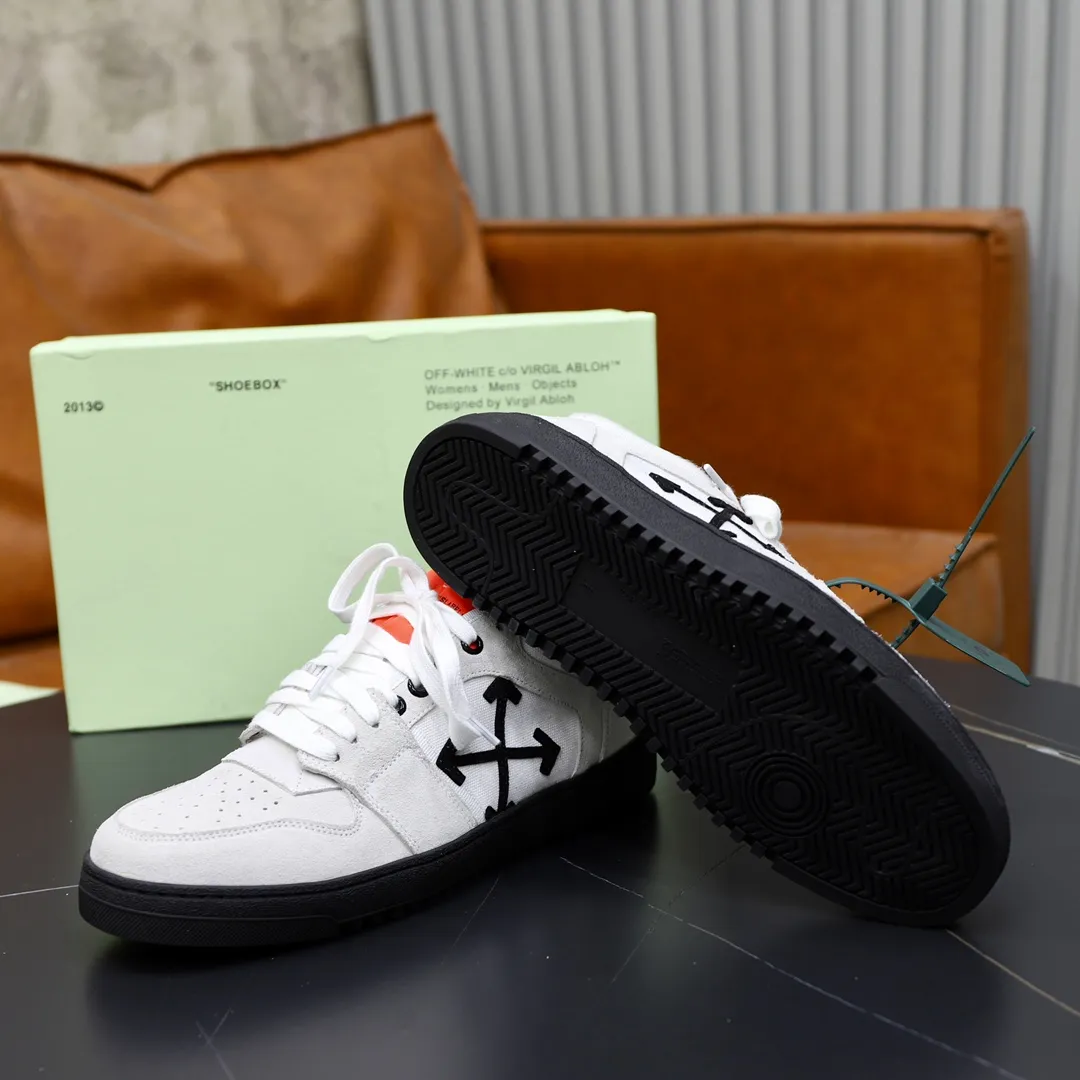 Men's shoes: 462💰💶【off-white】👫 Original one-to-one replica, high-end quality🥳The latest model has not been listed on the official website yet, the top version. Fabric: Imported original leather splicing Lining: Imported breathable mesh Outsole: Original rubber soft, light and wear-resistant Outsole Male 38-44 (customized for 45 and 46)
